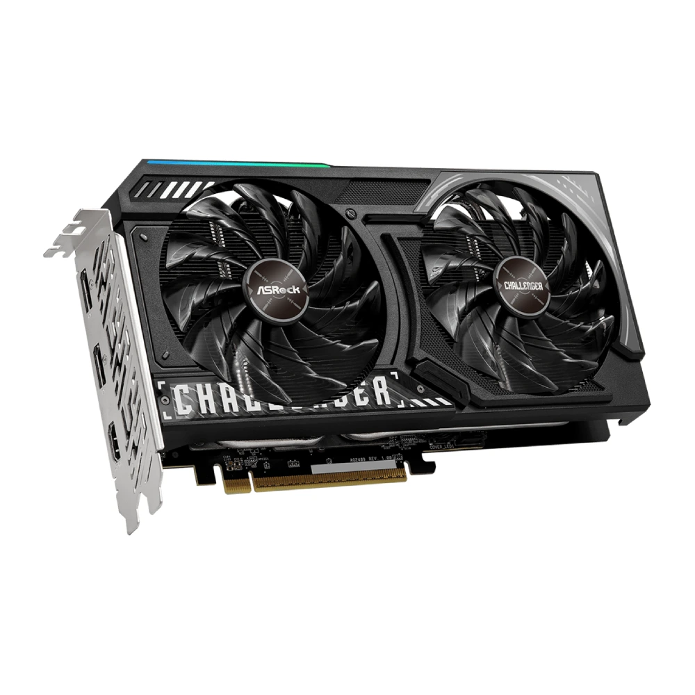 Asrock Graphic Card AMD Radeon RX 9060 XT Challenger 16GB DDR6 OC Dual Fan view 4